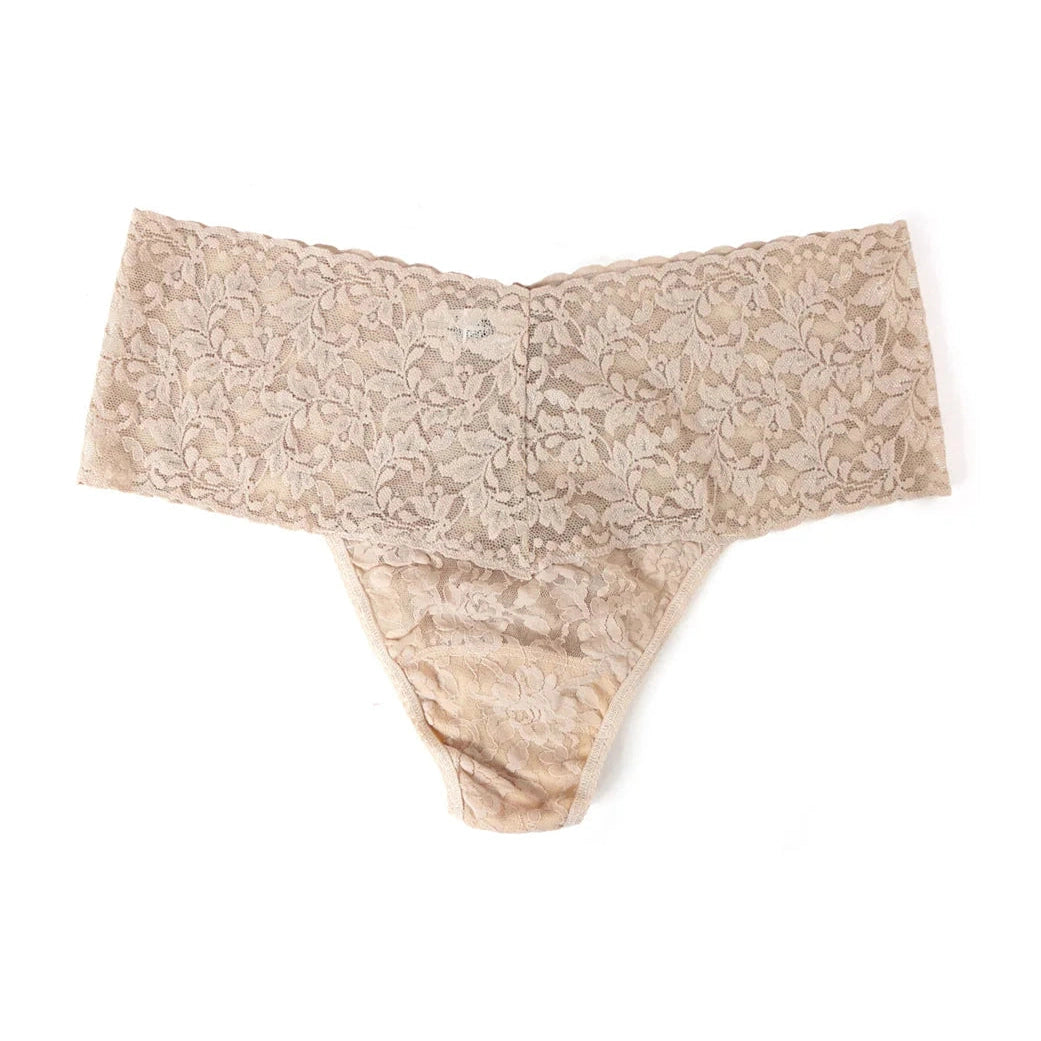 Plus Size Retro Lace Thong