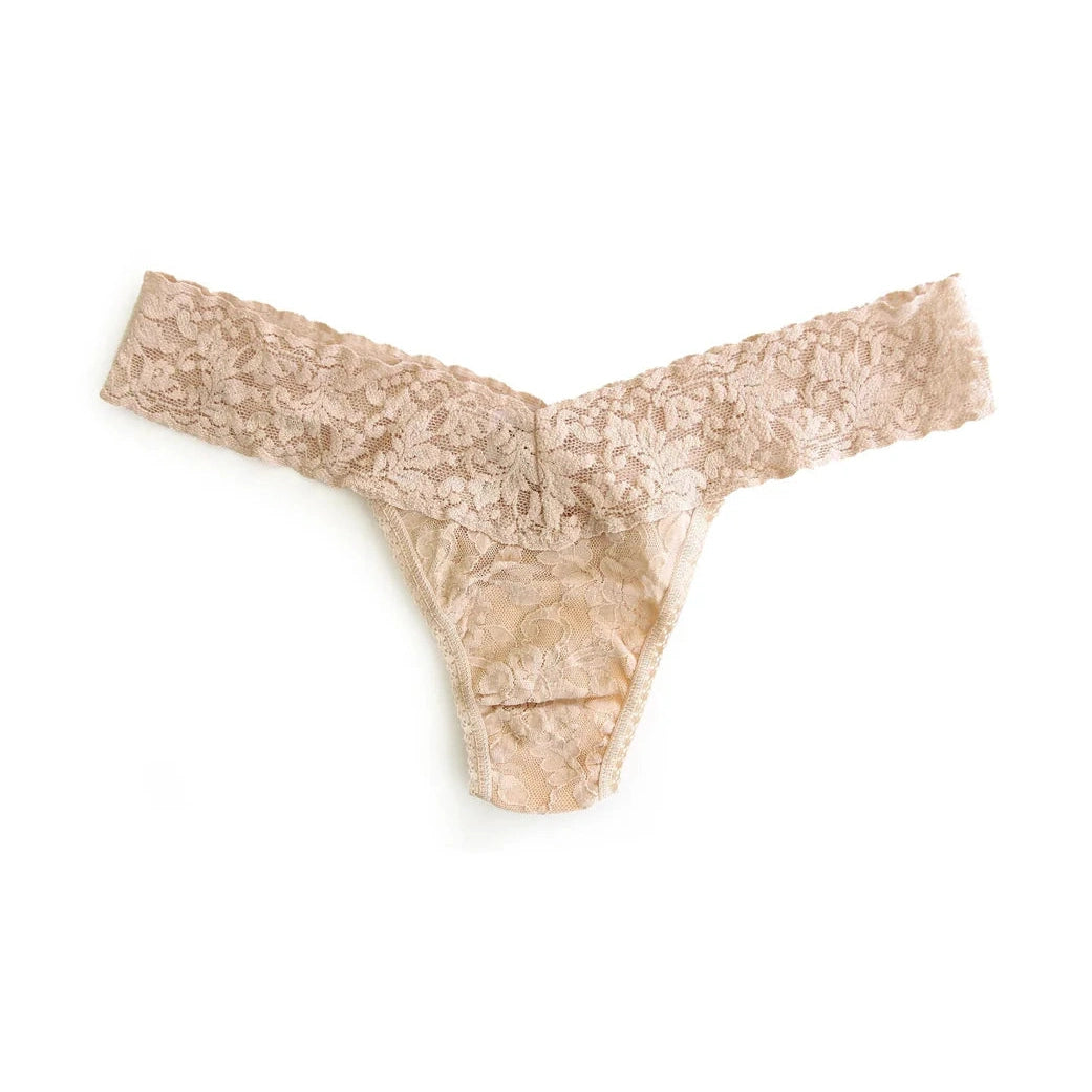 Signature Lace Low Rise Thong